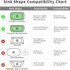 imageSunnyPoint 304 Stainless Steel Sink Protector Rack  RustResistant Grid for Kitchen Sink Bottom Scratch Prevention Drainage Support Large 175quotx124quotSmall 1075 X 124