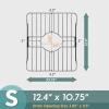 imageSunnyPoint 304 Stainless Steel Sink Protector Rack  RustResistant Grid for Kitchen Sink Bottom Scratch Prevention Drainage Support Large 175quotx124quotSmall 1075 X 124