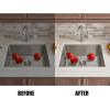 imageSunnyPoint 304 Stainless Steel Sink Protector Rack  RustResistant Grid for Kitchen Sink Bottom Scratch Prevention Drainage Support Large 175quotx124quotMedium 1615 X 124