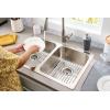 imageSunnyPoint 304 Stainless Steel Sink Protector Rack  RustResistant Grid for Kitchen Sink Bottom Scratch Prevention Drainage Support Large 175quotx124quotSmall 1075 X 124