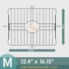 imageSunnyPoint 304 Stainless Steel Sink Protector Rack  RustResistant Grid for Kitchen Sink Bottom Scratch Prevention Drainage Support Large 175quotx124quotMedium 1615 X 124