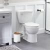 imageSunnyPoint 3L 08 Gallon Mini Trash Can with Wooden Lid Step Pedal ampamp SlowClose Small Garbage Bin for Bathroom Office Kitchen RV  with Removable Inner Bucket WHT