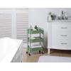 imageSunnyPoint 3Tier Delicate Compact Rolling Metal Storage Organizer  Mobile Utility Cart KitchenUnder Desk Cart with Caster Wheels  Army 1535quot X 1024quot X 268quotHTurq
