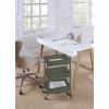 imageSunnyPoint 3Tier Delicate Compact Rolling Metal Storage Organizer  Mobile Utility Cart KitchenUnder Desk Cart with Caster Wheels  Army 1535quot X 1024quot X 268quotHArmy