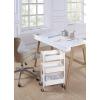 imageSunnyPoint 3Tier Delicate Compact Rolling Metal Storage Organizer  Mobile Utility Cart KitchenUnder Desk Cart with Caster Wheels  Army 1535quot X 1024quot X 268quotHWht