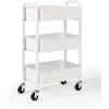 imageSunnyPoint 3Tier Delicate Compact Rolling Metal Storage Organizer  Mobile Utility Cart KitchenUnder Desk Cart with Caster Wheels  Army 1535quot X 1024quot X 268quotHWht