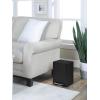 imageSunnyPoint 6 Liter158 Gallon Small Trash Can with Plastic Inner Buckets Rectangle Bathroom Office Kitchen and Bedroom Step On and Slow Close BLKBLK