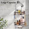 imageSunnyPoint Bathroom Classic Hanging Over The Shower Head Caddy 2898quot H x 122quot W x 531quot D BrownBrown