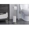 imageSunnyPoint Bathroom Free Standing Toilet Tissue Paper Roll Holder Stand with Reserve Function Chrome FinishSatin Nickel