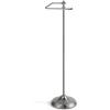 imageSunnyPoint Bathroom Free Standing Toilet Tissue Paper Roll Holder Stand with Reserve Function Chrome FinishSatin Nickel