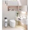 imageSunnyPoint Bathroom Heavyweight Toilet Tissue Paper Roll Storage Holder Stand with Reserve and Shelve The Reserve Area Has Enough Space to Store Mega Rolls BronzeOrb