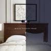 imageSunnyPoint Bedside Shelf Office Divider  Clamp on Shelf for Bunk Lofts ampamp Bed Frame Standard  1378quot X 984quot X 221quot Natural WoodNatural Wood