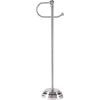 imageSunnyPoint Classic Bathroom Free Standing Toilet Tissue Paper Roll Holder StandBrush Chrome