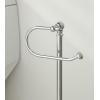 imageSunnyPoint Classic Bathroom Free Standing Toilet Tissue Paper Roll Holder StandChrome