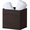 imageSunnyPoint Classic Collapsible Foldable Storage Fabric Cube Organizer Bin  Pack of 6 BROWN