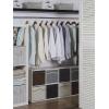 imageSunnyPoint Classic Collapsible Foldable Storage Fabric Cube Organizer Bin  Pack of 6 CREAM