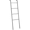 imageSunnyPoint Classic Home Bath Bedroom Closet Leaning Ladder Rack BLKBlk