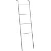 imageSunnyPoint Classic Home Bath Bedroom Closet Leaning Ladder Rack BLKSilver