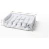 imageSunnyPoint Classic Kitchen Bathroom Faux Marble Soap Sponge Dish Drainer Holder WHT ResinWht