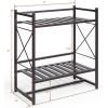 imageSunnyPoint Classic Square Bathroom Shelf 2 Tier Shelf with Towel Bar Wall Mounted Shower Storage Classic  Wall Mount  ORBClassic  Wall Mount  ORB