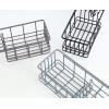 imageSunnyPoint Classic Wall Mounted Shower Caddy Organizer Basket Shelf With Removable Adhesive Hook No Drilling Needed Gunmetal StandardBlack