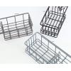 imageSunnyPoint Classic Wall Mounted Shower Caddy Organizer Basket Shelf With Removable Adhesive Hook No Drilling Needed Gunmetal StandardGrey