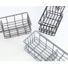 imageSunnyPoint Classic Wall Mounted Shower Caddy Organizer Basket Shelf With Removable Adhesive Hook No Drilling Needed Gunmetal StandardGunmetal