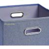 imageSunnyPoint Cloth Foldable Storage Basket Bin Foldable Storage Cube Boxes Fabric Drawer with Metal Handle for Closet Shelf Cabinet Bookcase 11quot Beige