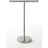 imageSunnyPoint Countertop Hand Towel Holder Stand  165quot Tall Stainless Steel TBar Rack with Weighted Base Brushed Satin Nickel Finish  Jewelry Holder for Bathroom Vanity or KitchenSatin Nickel