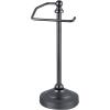 imageSunnyPoint Deluxe Free Standing Heavy Weighted Countertop Fingertip Towel Holder Stand Satin NickleBlack Nickel