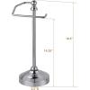 imageSunnyPoint Deluxe Free Standing Heavy Weighted Countertop Fingertip Towel Holder Stand Satin NickleSatin Nickle