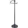 imageSunnyPoint Deluxe Free Standing Heavy Weighted Toilet Tissue Paper Roll Holder Stand Brushed NickelBlack Nickel