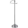 imageSunnyPoint Deluxe Free Standing Heavy Weighted Toilet Tissue Paper Roll Holder Stand Brushed NickelBrushed Nickel