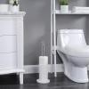 imageSunnyPoint Elite Heavy Weighted Sturdy Spare Toilet Paper Roll Holder Storage StandResin Marbo Texture