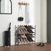 imageSunnyPoint Expandable ampamp Stackable 2Tier Shoe Rack  Adjustable Shoe Organizer for Entryway Closet or Bedroom Holds 4 to 8 Pairs SpaceSaving Metal Shoe Storage Shelf 175quot3149quot W WHT 2 TierBLK