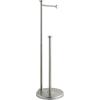 imageSunnyPoint Free Standing Bathroom Toilet Paper Holder Stand with Reserve Reserve Area has Enough Space for Jumbo RollBrush Nickel