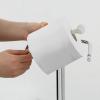 imageSunnyPoint Free Standing Toilet Paper Holder  Combining Classic Charm with Refined Elegance Sturdy and Stylish Bathroom Tissue Stand ChromeChrome