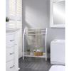 imageSunnyPoint Freestanding 3 Hanging Bar Towel Rack with Bottom Shelf WHTWht