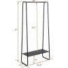 imageSunnyPoint Freestanding Clothes Garment Rack Organizer Closet OFFWHITEBLK