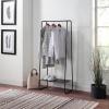 imageSunnyPoint Freestanding Clothes Garment Rack Organizer Closet OFFWHITEBLK