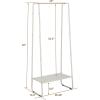 imageSunnyPoint Freestanding Clothes Garment Rack Organizer Closet OFFWHITEOFFWHITE