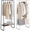 imageSunnyPoint Freestanding Clothes Garment Rack Organizer Closet OFFWHITEOFFWHITE