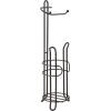 imageSunnyPoint Freestanding Toilet Paper Holder with Storage  Holds 3 Spare Rolls HeavyDuty Steel Chrome Finish Easy Assembly SpaceSaving Bathroom OrganizerBronze