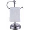 imageSunnyPoint Heavy Weight Classic Decorative Metal Fingertip Towel Holder Stand for Bathroom Kitchen Vanity and Countertops Brush Chrome 135quot x 55quot x 55quot INCHBrush Chrome