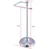 imageSunnyPoint Heavy Weight Metal Fingertip Towel Holder Stand for Bathroom Kitchen Vanity and Countertops Hanging Bar is 142quot Height Satin Nickel 156quot x 56quot x 56quotEasy Assembly RequiredChrome