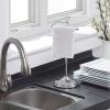 imageSunnyPoint Heavy Weight Metal Fingertip Towel Holder Stand for Bathroom Kitchen Vanity and Countertops Hanging Bar is 142quot Height Satin Nickel 156quot x 56quot x 56quotEasy Assembly RequiredChrome