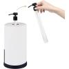 imageSunnyPoint Heavy Weighted Paper Towel Holder Stand Dispenser Builtin SprayPump Bottle Spray Bottle Satin NickelCoating Black