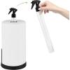 imageSunnyPoint Heavy Weighted Paper Towel Holder Stand Dispenser Builtin SprayPump Bottle Spray Bottle Satin NickelCoating Black