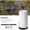 imageSunnyPoint Heavy Weighted Paper Towel Holder Stand Dispenser Builtin SprayPump Bottle Spray Bottle Satin NickelCoating Black