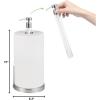 imageSunnyPoint Heavy Weighted Paper Towel Holder Stand Dispenser Builtin SprayPump Bottle Spray Bottle Satin NickelSatin Nickel